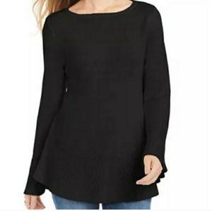 Black flair sleeves Sweater